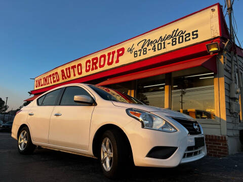 2019 Nissan Versa for sale at Unlimited Auto Group of Marietta in Marietta GA