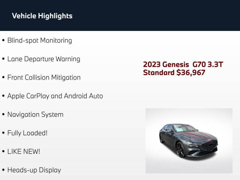 2023 Genesis G70