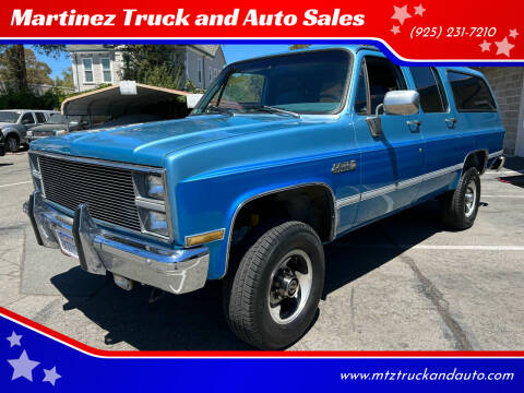 1984 GMC Suburban for sale at Martinez Truck and Auto Sales in Martinez CA