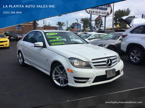 2012 Mercedes-Benz C-Class for sale at LA PLAYITA AUTO SALES INC in South Gate CA