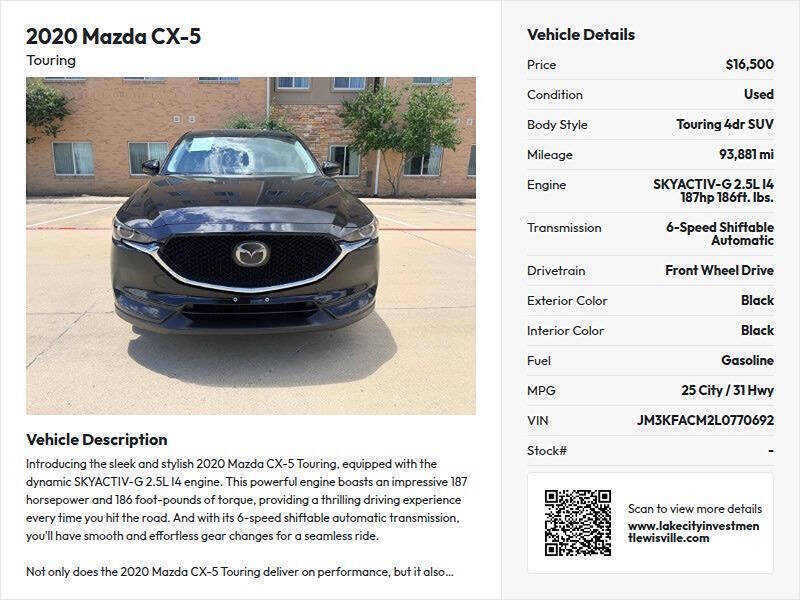 2020 Mazda CX-5 Touring