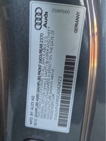 2012 Audi A5 2.0T quattro Prestige