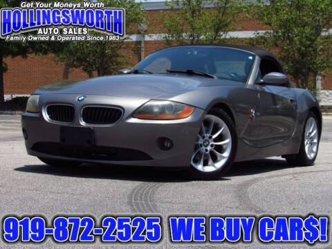 2003 BMW Z4 for sale at Hollingsworth Auto Sales in Raleigh NC