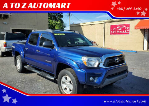2015 Toyota Tacoma for sale at A TO Z  AUTOMART in West Palm Beach FL