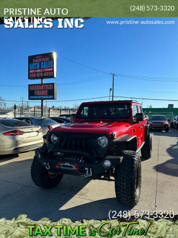 2020 Jeep Gladiator for sale at PRISTINE AUTO SALES INC in Pontiac MI