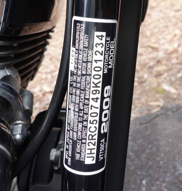 2009 Honda Shadow 750