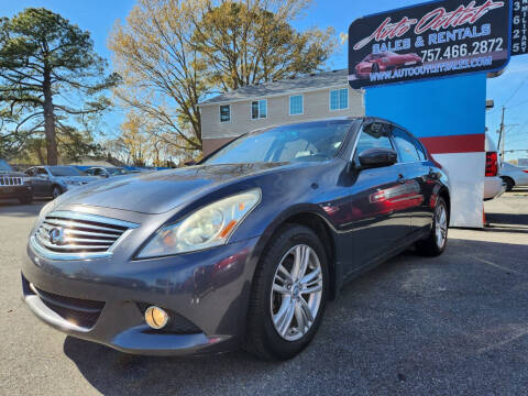 2011 Infiniti G25 Sedan for sale at Auto Outlet Sales and Rentals in Norfolk VA