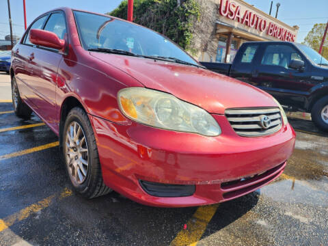 2003 Toyota Corolla for sale at USA Auto Brokers in Houston TX