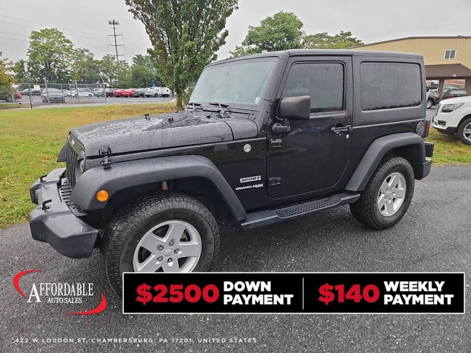 2018 Jeep Wrangler JK for sale at Chambersburg Affordable Auto in Chambersburg, PA