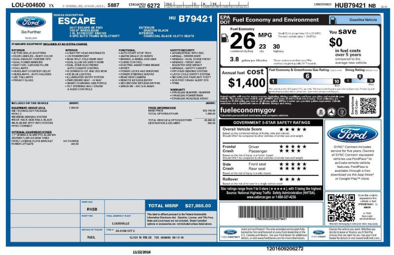 2017 Ford Escape SE