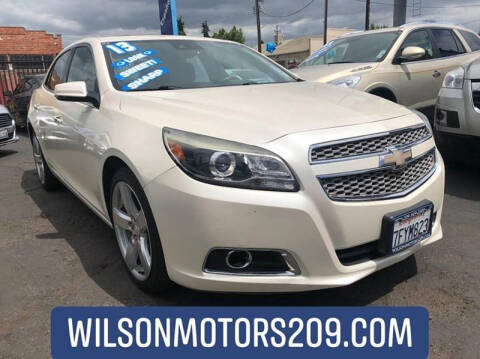 2013 Chevrolet Malibu for sale at WILSON MOTORS in Stockton CA