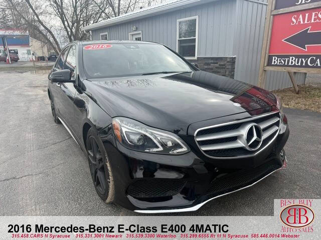 Black 2016 Mercedes-Benz E-Class E 400 4MATIC AWD E 400 4MATIC 4dr Sedan 1
