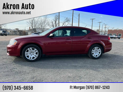 2014 Dodge Avenger for sale at Akron Auto - Fort Morgan in Fort Morgan CO