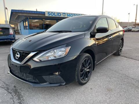 2018 Nissan Sentra for sale at SOLID MOTORS LLC in Garland TX