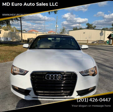 2013 Audi A5 for sale at MD Euro Auto Sales LLC in Hasbrouck Heights NJ