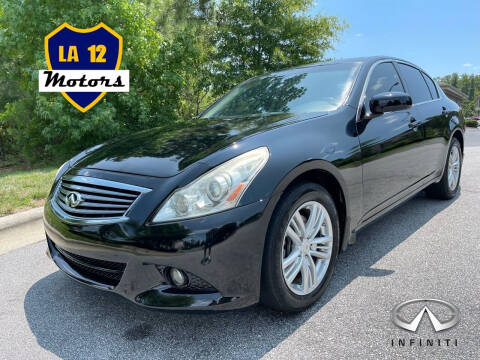 2013 Infiniti G37 Sedan for sale at LA 12 Motors in Durham NC