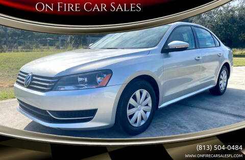 2012 Volkswagen Passat for sale at On Fire Car Sales in Tampa FL