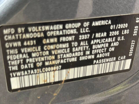 2020 Volkswagen Passat SE