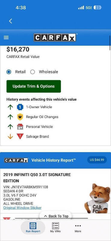 2019 Infiniti Q50 3.0T Signature Edition
