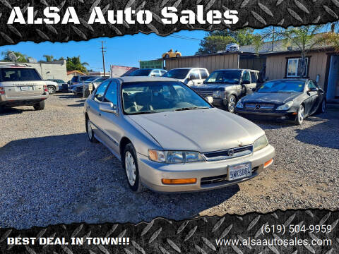 1997 Honda Accord for sale at ALSA Auto Sales in El Cajon CA