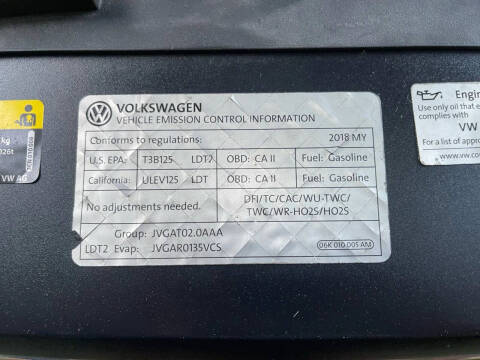 2018 Volkswagen Atlas 2.0T S