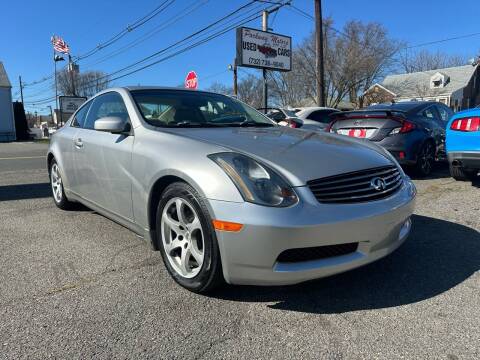 2004 Infiniti G35 for sale at PARKWAY MOTORS 399 LLC in Fords NJ