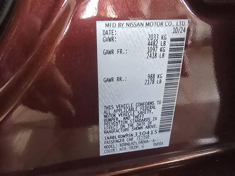 2025 Nissan Altima 2.5 SV