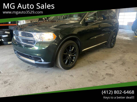 2011 Dodge Durango for sale at MG Auto Sales in Pittsburgh PA