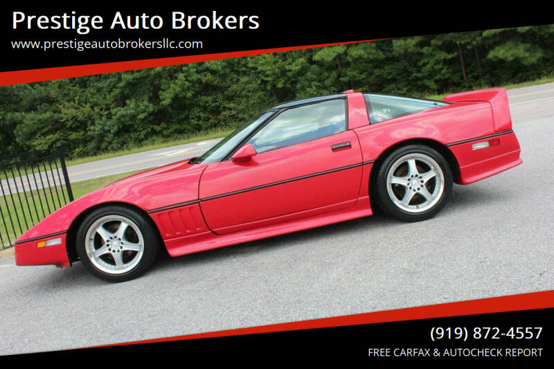 1986 Chevrolet Corvette for sale at Prestige Auto Brokers in Raleigh NC