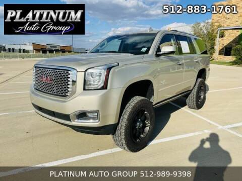 2017 GMC Yukon for sale at Platinum Auto Group in Hutto TX