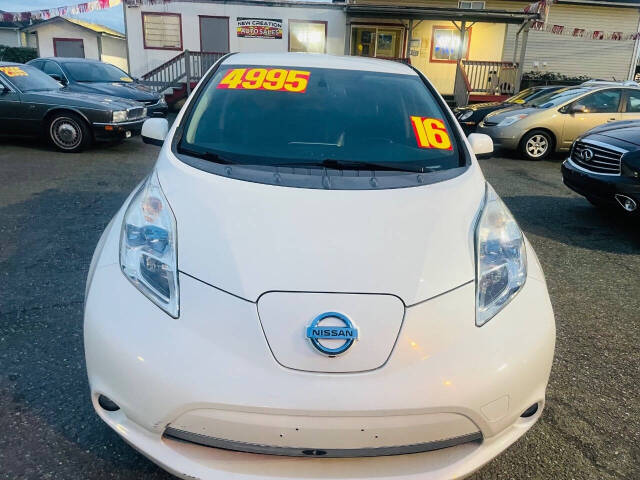 2016 Nissan LEAF for sale at New Creation Auto Sales in Everett, WA