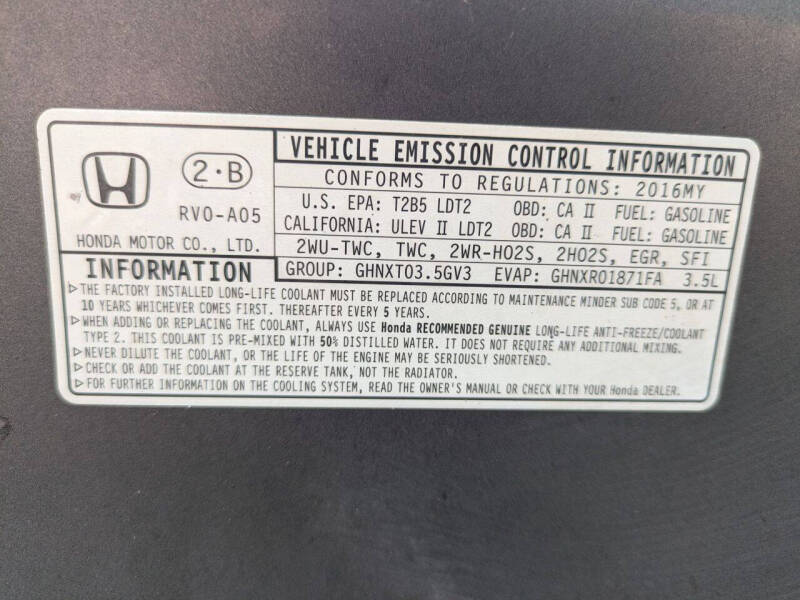2016 Honda Odyssey EX
