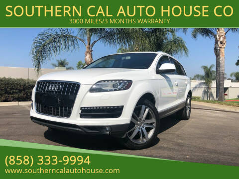 2011 Audi Q7 for sale at SOUTHERN CAL AUTO HOUSE in San Diego CA