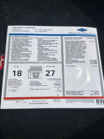 1998 Chevrolet Corvette