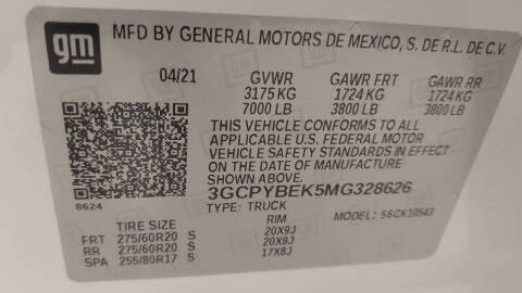 2021 Chevrolet Silverado 1500