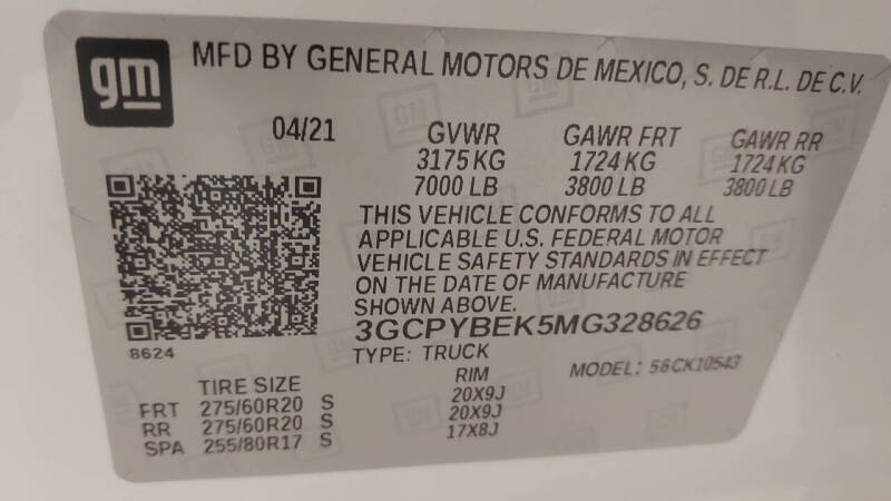 2021 Chevrolet Silverado 1500