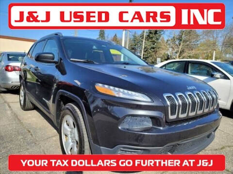 2015 Jeep Cherokee for sale at J & J Used Cars inc in Wayne MI