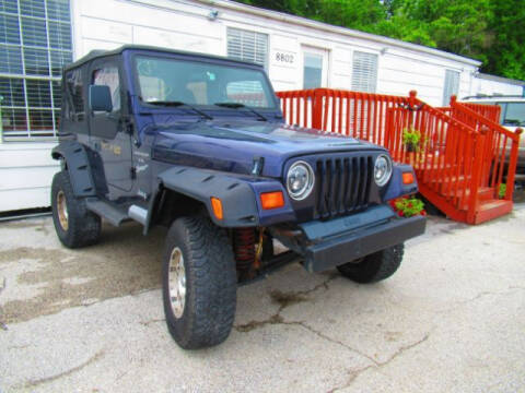1998 Jeep Wrangler for sale at AUTO VALUE FINANCE INC in Houston TX