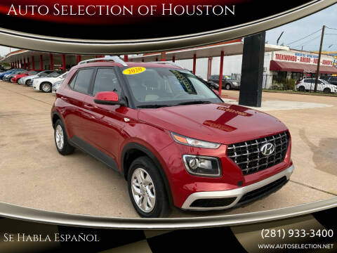 2020 Hyundai Venue for sale at Auto Selection of Houston in Houston TX