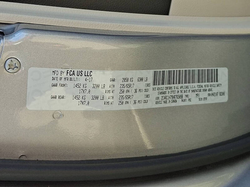 2017 Chrysler Pacifica Hybrid Touring Plus