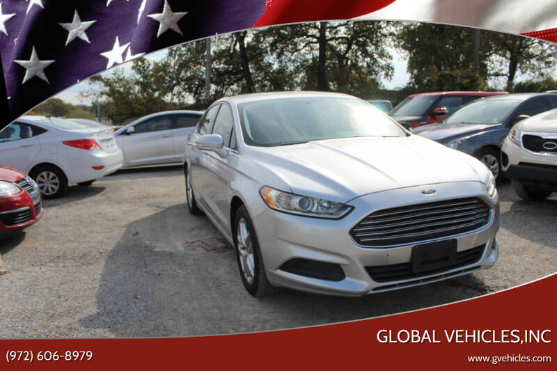 2013 Ford Fusion for sale at Global Vehicles,Inc in Irving TX