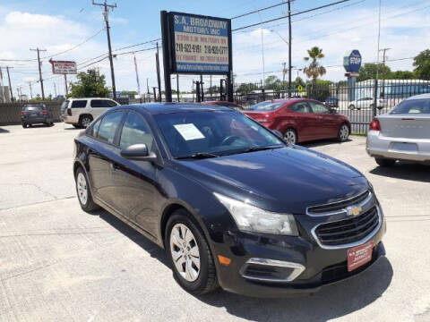 2017 Chevrolet Cruze for sale at S.A. BROADWAY MOTORS INC in San Antonio TX