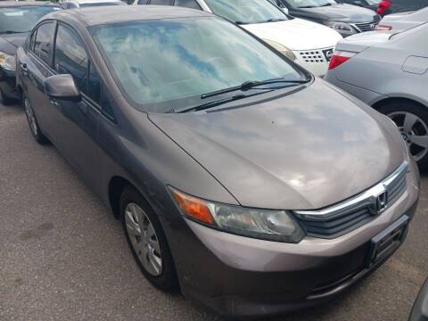 2012 Honda Civic for sale at CHEAPIE AUTO SALES INC in Metairie LA