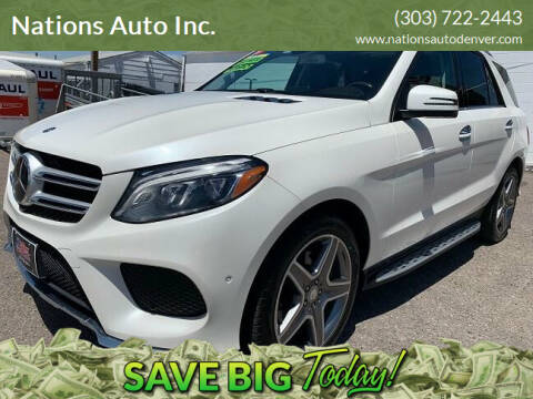2016 Mercedes-Benz GLE for sale at Nations Auto Inc. in Denver CO