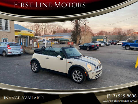 2008 MINI Cooper for sale at First Line Motors in Brownsburg IN