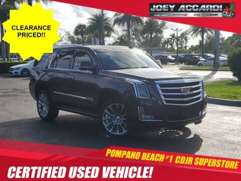 2018 Cadillac Escalade for sale at PHIL SMITH AUTOMOTIVE GROUP - Joey Accardi Chrysler Dodge Jeep Ram in Pompano Beach FL