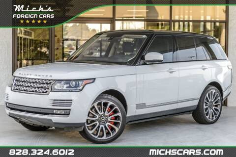 2016 Land Rover Range Rover for sale at Mich's Foreign Cars in Hickory NC