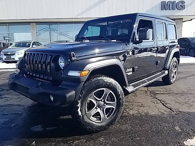Used 2021 Jeep Wrangler Unlimited Sport S with VIN 1C4HJXDN0MW519311 for sale in Bellefontaine, OH