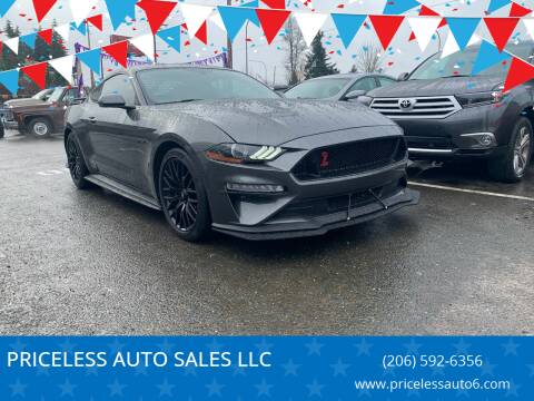 2018 Ford Mustang for sale at PRICELESS AUTO SALES LLC in Auburn WA