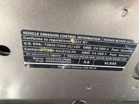 2022 Nissan Sentra SV